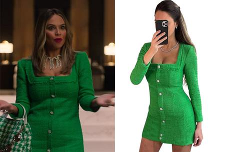ÉLITE : Roberta’s green tweed dress in S6E01