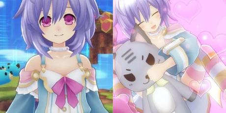 Les plus grands personnages de jeux vidéo qui portent des pyjamas Hyperdimension Neptunia Split Image de Plutia en pyjama