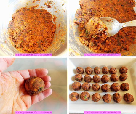Boulettes aux lentilles aux saveurs originales (Vegan) Boulettes aux lentilles aux saveurs originales (Vegan)