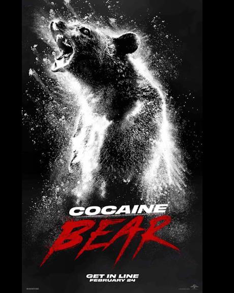 Affiche US pour Cocaine Bear d'Elizabeth Banks