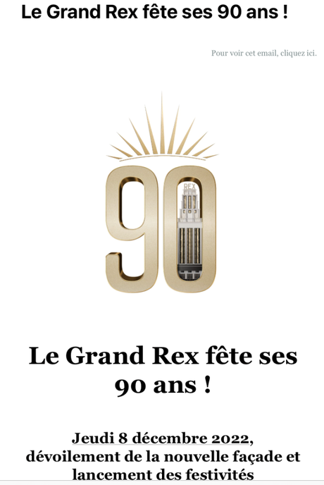 Le grand REX fête ses 90 ans……