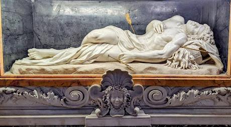 Basilique de Saint-Sébastien-hors-les-Murs — La tombe et le gisant du saint — Reportage photos (24 photos)