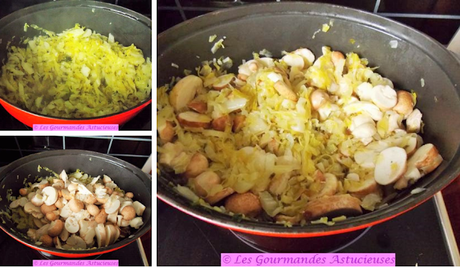 Chou aux champignons à la sauce enveloppante (Vegan) Chou aux champignons à la sauce enveloppante (Vegan)