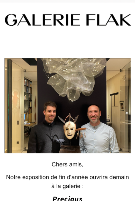 Galerie Flak – depuis ce jour : le 1er Décembre 2022. « Preciou »