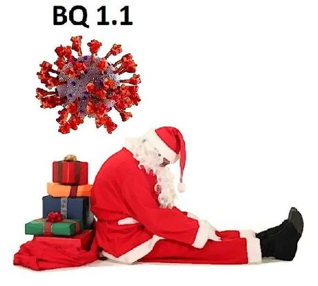 Covid-19 : le Père Noël va-t-il devoir surfer sur la 9e vague ?
