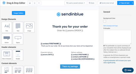 Mailchimp contre Sendinblue | Tech Radar Générateur de glisser-déposer Sendinblue