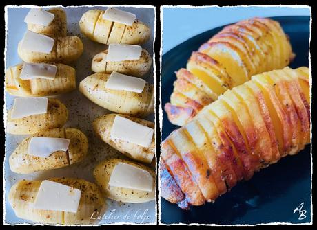 Pintade à l’orange et pommes de terre à la suédoise, Hasselback