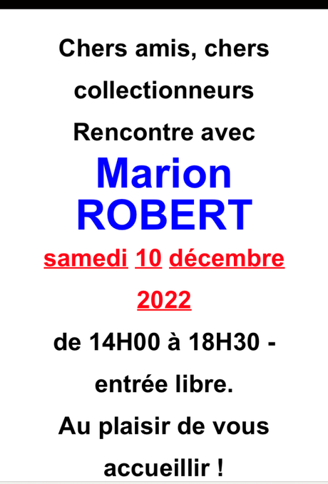 CRIDART à Metz – à partir du 10 décembre 2022. « Marion Robert »