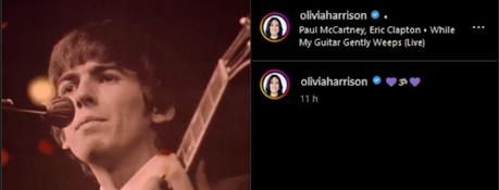 OLIVIA HARRISON REND HOMMAGE À GEORGE 21 ANS APRÈS OLIVIA HARRISON REND HOMMAGE À GEORGE 21 ANS APRÈS