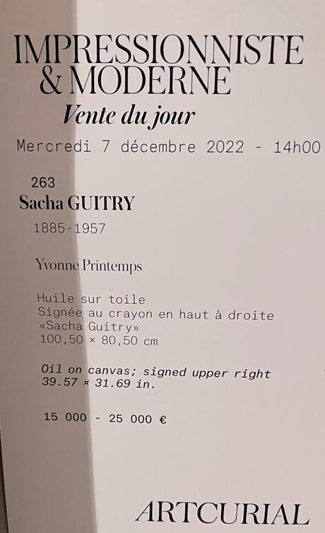 Vente ARTCURIAL du 06/12/22. et 07/12/22