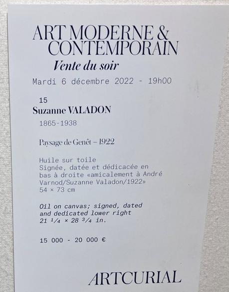 Vente ARTCURIAL du 06/12/22. et 07/12/22