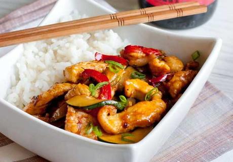 Sauté de Poulet Courgette à la Sauce Soja ww