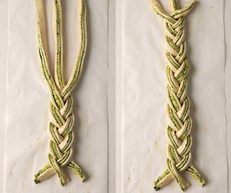 Couronne des Fêtes: la babka au pesto de noix macadamia Couronne des Fêtes: la babka au pesto de noix macadamia