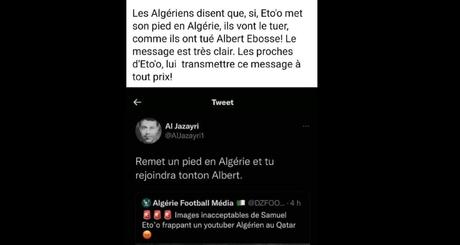 promesse de tuer etoo