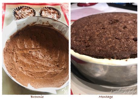 Entremet orange Cointreau, coulant et croustillant pécan, pommes caramélisées, brownie pécan, pour bûche ou cercle.