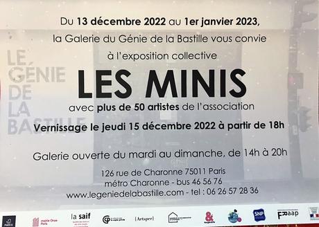 Galerie Le génie de la Bastille – « Les minis » expo collective »