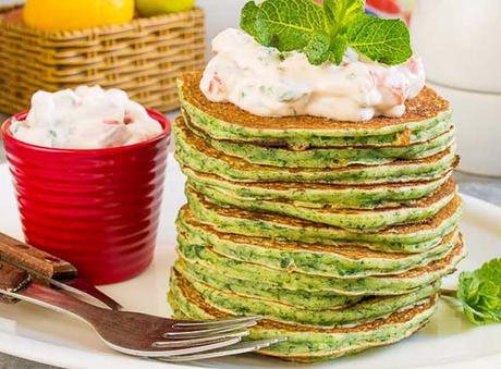 Pancakes Légers aux Épinards et Yaourt ww