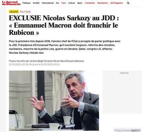 La sagesse de Nicolas Sarkozy