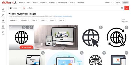 7 erreurs courantes que les pigistes font lors du démarrage d’un site Web Résultats de la recherche Shutterstock pour le site Web