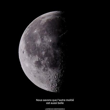 La Lune photographiée par le module Fujifilm, boîtier X-H2S, objectif 100-400mm, directement de la première baie, sur le bord de la Manicouagan… ☺️🌙🙋🏻‍♂️