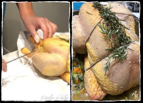 Chapon farci au foie gras