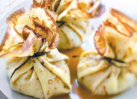 Aumônières de Saumon à la Fondue de Poireaux ww