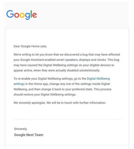 Le deuxième e-mail de Google révèle un peu plus de détails sur le bogue trouvé dans Google Assistant - Google avertit les utilisateurs de l'assistant et de la maison d'un bogue causant le chaos