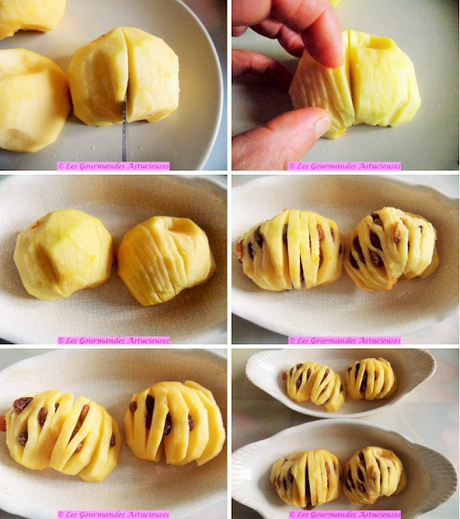 Pommes très gourmandes à la Hasselback (Vegan) Pommes très gourmandes à la Hasselback (Vegan)