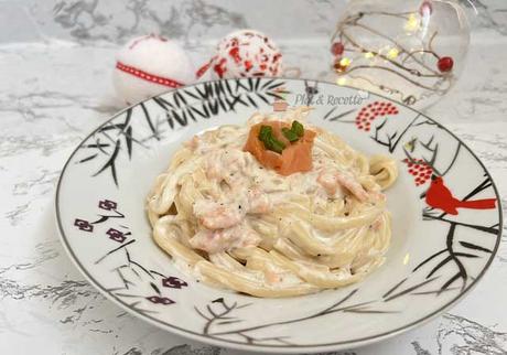 Spaghettis à la Crème et au Saumon Fumé ww