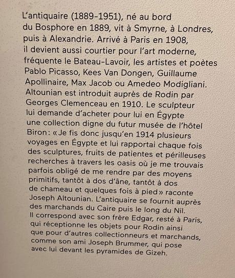 Musée Rodin « Rêve d’Egypte » jusqu’au 5 Mars 2023.