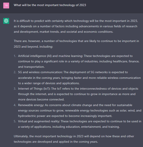 Generative AI et ChatGPT en tête de liste des technologies clés pour 2023 – GeekWire