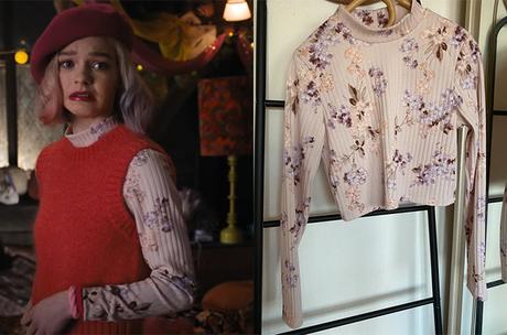 WEDNESDAY : Enid’s floral top in S1E03
