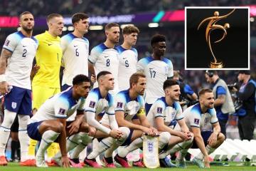 Fox News & Sports plante, ce qui signifie que les fans manquent la cérémonie de remise des trophées de la Coupe du monde L'Angleterre rentre du Qatar avec un trophée de la Coupe du monde mais pas le plus gros