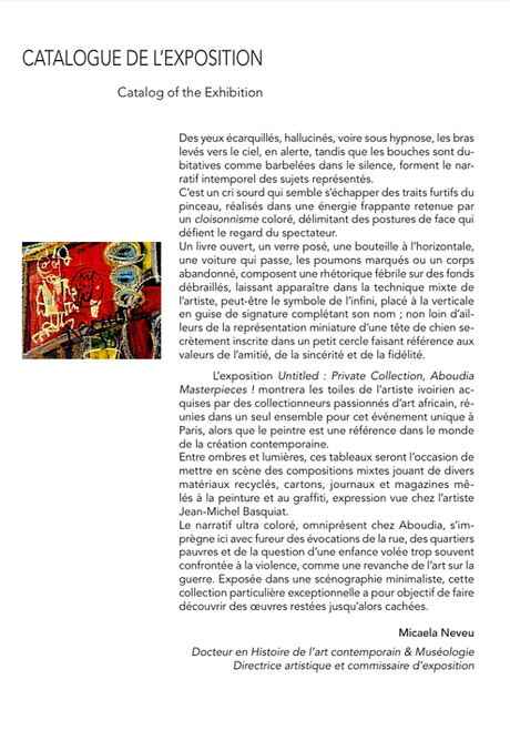 Gloria Gallery « Private Collection – « Untitled: Private collection Aboudia Masterpieces ! «