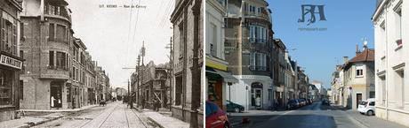 La Rue de Cernay à l'angle de la Rue de Berru