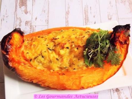 Grosse tranche de courge farcie (Vegan)