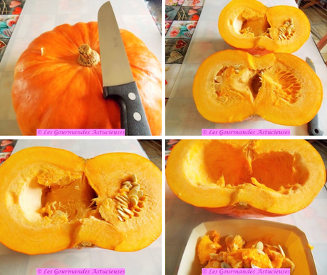 Grosse tranche de courge farcie (Vegan)