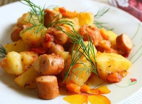 Poêlée de Pommes de Terre à la Saucisse WW