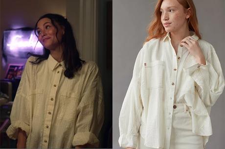 THE RECRUIT : Hannah’s ivory shirt in S1E01