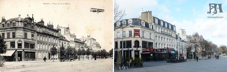 Un Aéroplane survole la place Drouet-d'Erlon Un Aéroplane survole la place Drouet-d'Erlon