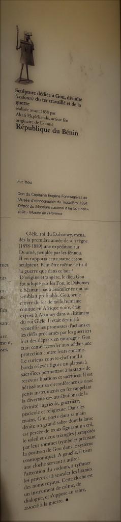 Une bonne nouvelle : le Dieu Gou -revenu au pavillon des sessions – au Louvre.