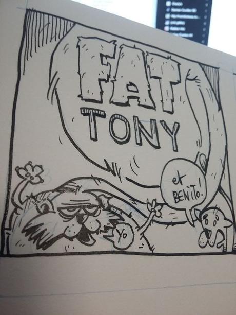 Fat Tony et Bénito 04 - Beignet de plage WIP encrage