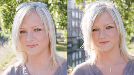 Se concentrer sur les yeux - avant/après