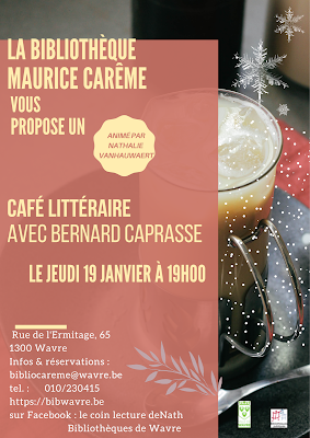 Café littéraire du 19 janvier 2023 :  Bernard Caprasse