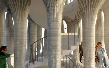 La spectaculaire Tour Blanche imprimée en 3D