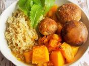 Courge champignons sauce surprise (Vegan)