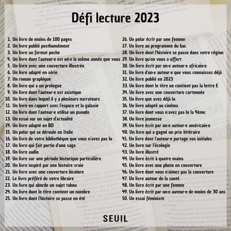 Défis Lecture 2023