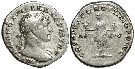 Aeternitas Silver denarius of Trajan 111