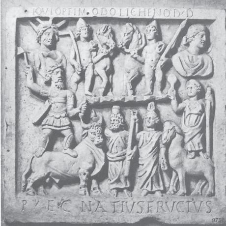 Isis Serapis Face Monument 140-60 CCID 386 Dolichenum de l'Aventin