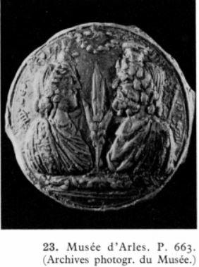 Isis Serapis Medaillon Musee d'Arles fig 33